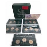 5X BID 2004 50 State Quarters Proof SET