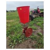 Manual Feed Grinder With Red Hopper