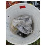 Bucket of Electrical Connectors and Fittings
