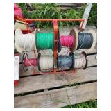 Electrical Wire Spools on Stand