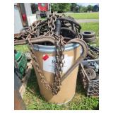 Barrel of HD Caster wheels Chains and Hooks