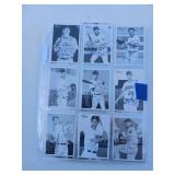 Signed Baseball Cards in Display Pages