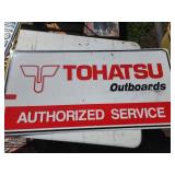 Tohatsu Outboards Authorized Service Sign