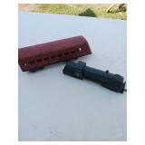 2X BID Metal Train Passenger Car& Locomotive Model