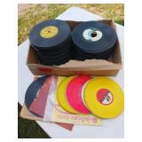 Smaller Vinyl Records Including Colored Discs