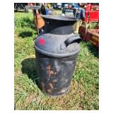 Black Metal Milk Can with Handles