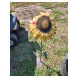 Decorative Metal Sunflower Garden Stake