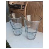 12 Luminarc Clear Glass Tumblers