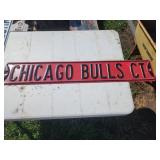 Chicago Bulls Court Embossed Metal Sign