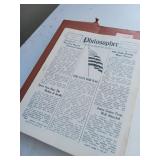 Folder of 1940s Lew Wallace Philosopher Newspapers