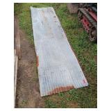 Two 25in x 8ft Corrugated Tin Sheets