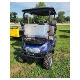 New HQ80 Blue Electric Golf Cart Four-Seater