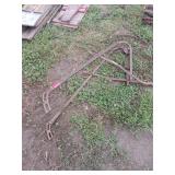 Metal Push Cultivator Frame with Wheel