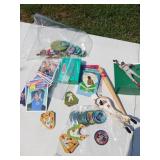 Baseball Cards, Pins, and Figurines Bag