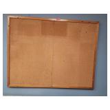 Wood Frame Cork Bulletin Board 48" x 36"