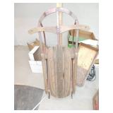 Royal Racer Wood and Metal Snow Sled