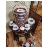 Christmas Tree China Dinnerware Set