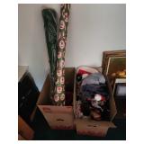 Two Boxes of Christmas Decorations