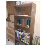 Five-Shelf Bookcase with Assorted Books