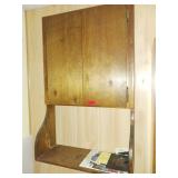 Wall-Mounted Wood Cabinet With Shelf
