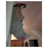 Wooden Santa Claus Wall Plaque