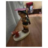 Goebel Germany Hummel Boy and Rabbit Figurine