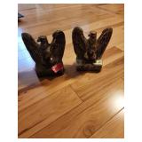 Cast Metal Eagle Bookends