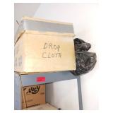 Box with Drop Cloth, Mud Trough, Light, Flags