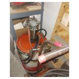 Air Grease Pump with Amoco Barrel