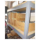 Steel Shelf With Electrical, Plumbing, Misc Items
