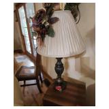 Decorative Table Lamp with Floral Accent