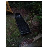 Black Plastic Sled with Handle