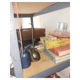 Shelf Lot: Books, Grease Guns, Oil Cans, Misc.