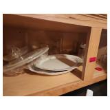 Kitchen Glassware and Floral China Lot
