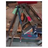 Hand Tools Including Hacksaw and Files