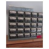 Small Parts Drawer Cabinet with Contents
