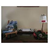 Holiday Lamp, Winter Painting and Wall Art
