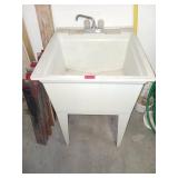 Utility Sink With Faucet and Stand