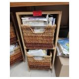 Sewing Patterns in Wicker Baskets