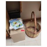 Wicker Basket and Assorted Patterns