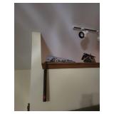 Decorative Birdhouse and Bird Figurine Group