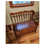 Wooden Storage Bench with Lift Seat, 1776-1976