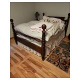 Full Size Bed Frame With Mattress and Box Spring