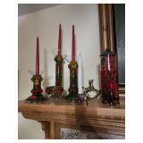 Festive Candleholders and Decor
