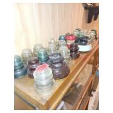 Glass and Ceramic Electric Insulators Collection