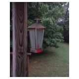 3X BID Hanging Metal and Glass Candle Lanterns