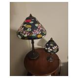 2xBID Stained Glass Table Lamps