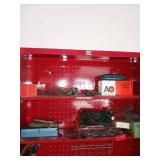 Contents of Top 2 Shelves of Red Cabinet