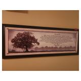Framed Inspirational Print Living Life