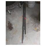 Four Pieces of 1/2 Inch Metal Pipe